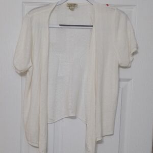ONE WORLD Cream Open Cardigan